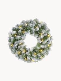 Couronne de Noël LED artificielle Norton, Plastique, Vert, blanc, Ø 45 cm