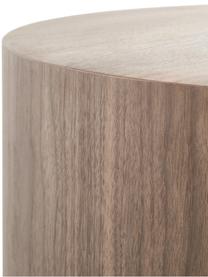 Grande table basse Clarice, Corps : placage en bois de noyer Pied : couleur dorée, brillant brossé