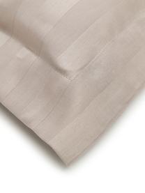 Satinstreifen-Bettwäsche Linea in Beige, Webart: Satin Fadendichte 200 TC,, Beige, 155 x 220 cm + 1 Kissen 80 x 80 cm