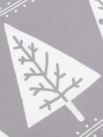 Funda de almohada Nordic Trees, Algodón, Gris, blanco, An 50 x L 110 cm