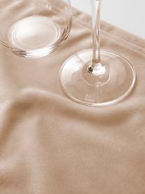 Fluwelen placemats Nicole in beige, 2 stuks, 100% polyester fluweel, Beige, B 35 x L 45 cm