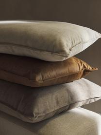 Cojín de cuero reciclado sofá Lennon, Funda: cuero reciclado (70% cuer, Cuero marrón, An 60 x L 60 cm