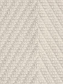 Badvorleger Soft Cotton mit Fischgrätmuster, 100% Baumwolle, Hellbeige, 60 x 100 cm