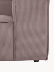 Modulaire bank Lennon (3-zits) van corduroy, Bekleding: corduroy (92% polyester, , Frame: massief grenenhout, multi, Poten: kunststof Dit product is , Corduroy taupe, B 238 x H 119 cm