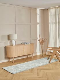 Hochflor-Läufer Velma in Grau/Creme, Flor: 100% Polypropylen, Grau, Cremeweiß, B 80 x L 250 cm