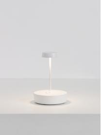 Mobiele dimbare LED tafellamp Swap Mini, Lamp: gecoat aluminium, Wit, Ø 10 x H 15 cm
