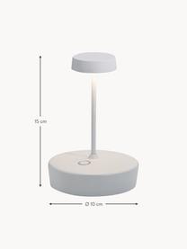 Lampada da tavolo portatile a LED luce regolabile Swap Mini, Lampada: alluminio rivestito, Bianco, Ø 10 x Alt. 15 cm