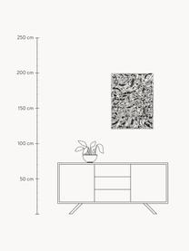 Nástěnná dekorace s tepaným povrchem Splash, Hliník, leštěný, lakovaný, Stříbrná, Š 60 cm, V 80 cm