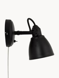 Nastaviteľná nástenná lampa so zástrčkou Fjallbacka, Čierna, H 20 x V 17 cm