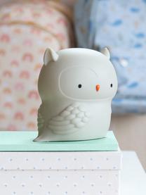 Veilleuse avec fonction minuterie Owl, intensité lumineuse variable, Plastique, Beige clair, larg. 12 x haut. 12 cm