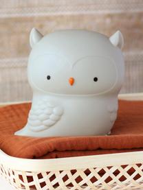 Lampada per bambini con funzione timer Owl, Plastica, Bianco latte, Larg. 12 x Alt. 12 cm