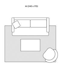 Handgewebter Wollteppich Asko in Grautönen, Flor: 90% Wolle, 10% Baumwolle, Hellgrau, Grau, B 170 x L 240 cm (Grösse M)