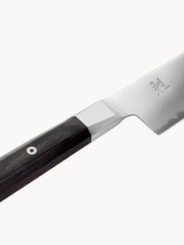 Nôž Santoku Miyabi, Odtiene striebornej, tmavé drevo, D 33 cm