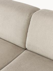 Cord-Sofa Melva (4-Sitzer), Bezug: Cord (92 % Polyester, 8 %, Gestell: Massives Kiefernholz, Spe, Füße: Kunststoff Dieses Produkt, Cord Hellbeige, B 319 x T 101 cm