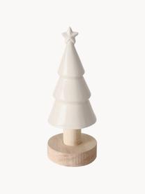 Albero decorativo in gres Shelter, Struttura: legno, Bianco, legno chiaro, Ø 6 x Alt. 15 cm