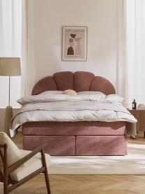 Kontinentálna posteľ Romia, Tmavoružová, Š 140 x D 200 cm, tvrdosť H2