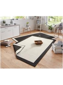 In- & Outdoor-Wendeteppich Panama, 100 % Polypropylen, Off White, Schwarz, B 80 x L 150 cm (Grösse XS)