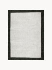 Tapis intérieur-extérieur, à faces distinctes Panama, 100 % polypropylène, Blanc cassé, noir, larg. 80 x long. 150 cm (taille XS)