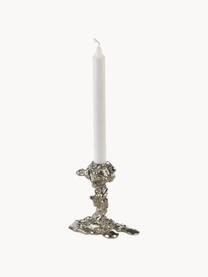 Candelabro de metal Drip, Metal recubierto, Plateado, An 14 x Al 14 cm