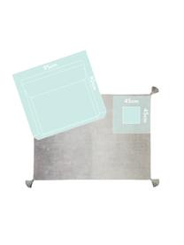 Tapis avec houppes Degrade, Gris foncé, gris clair, larg. 120 x long. 160 cm (taille S)