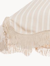 Parasol inclinable avec franges Retro, Ø 180 cm, Beige clair, Ø 180 x haut. 230 cm