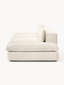 Modulares XL-Sofa Felix (3-Sitzer) mit Hocker, Bezug: 100 % Polyester Der strap, Gestell: Massives Kiefern- und Fic, Webstoff Hellbeige, B 360 x T 140 cm