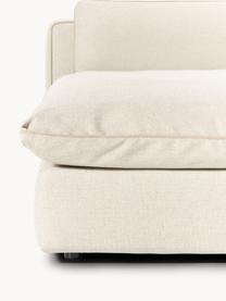 Modulares XL-Sofa Felix (3-Sitzer) mit Hocker, Bezug: 100 % Polyester Der strap, Gestell: Massives Kiefern- und Fic, Webstoff Hellbeige, B 360 x T 140 cm