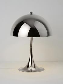 Lámpara de mesa Panthella, Al 44 cm, Pantalla: acero, Estructura: aluminio recubierto, Cable: plástico, Acero plateado, Ø 32 x Al 44 cm