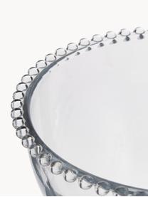 Glas-Schüssel Perles mit Randdekor, Glas, Transparent, Ø 21 x H 12 cm