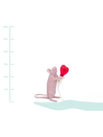 Design-Tischlampe Mouse Love, Rosa, Rot, 6 x 15 cm