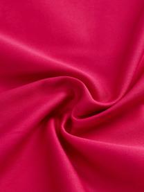 Design kussenhoezen Weyda van katoensatijn, 2 stuks, Weeftechniek: satijn Draaddichtheid 210, Wit, roze, B 60 x L 70 cm