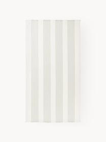 Fouta avec franges Aren, Vert clair, blanc cassé, larg. 100 x long. 180 cm