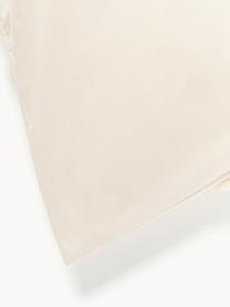 Federa in cotone percalle Madeline, Beige chiaro, Larg. 50 x Lung. 80 cm
