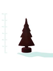 Oggetto decorativo Velvie Christmas Tree, Rivestimento: poliestere, Rosso scuro, Larg. 15 x Alt. 31 cm