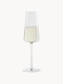 Kristallen champagneglazen Power in kegelvorm, 6 stuks, Kristalglas, Transparant, Ø 7 x H 23 cm, 240 ml