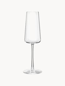 Kieliszek do szampana ze szkła kryształowego Power, 6 szt., Szkło kryształowe, Transparentny, Ø 7 x W 23 cm, 240 ml
