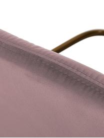 Samt-Loungesessel Mary in Rosa, Bezug: Samt (Polyester) 15.000 S, Gestell: Metall, beschichtet, Samt Altrosa, B 63 x T 73 cm