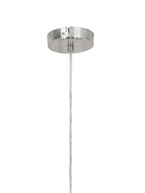 Lampada a sospensione Parry, Baldacchino: metallo nichelato, Paralume: metallo nichelato, Bianco, Ø 53 x Alt. 23 cm