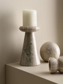 Candelabro in marmo beige Bea, Marmo, Beige, Ø 10 x Alt. 18 cm