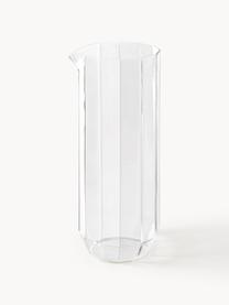 Carafe à eau soufflée à la bouche Angoli, 1,1 L, Verre borosilicaté, Transparent, 1,1 L