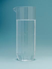 Caraffa in vetro soffiato Angoli, 1,1 L, Vetro borosilicato, Trasparente, 1,1 L