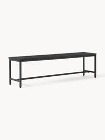 Banco de madera de mango Raw, Asiento: madera de mango maciza ce, Estructura: metal con pintura en polv, Negro, An 170 x Al 47 cm