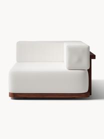 Set lounge modular para exterior Matheus, 4 pzas., Funda: 100% algodón Alta resiste, Estructura: madera maciza de acacia, , Tejido blanco Off White, madera de acacia, Set de diferentes tamaños