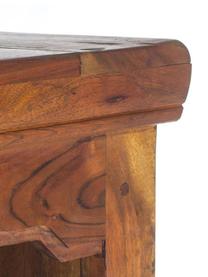 Estantería de madera de acacia Chateaux, Madera maciza de acacia, Madera oscura, An 100 x Al 185 cm