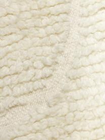 Flauschiger Hochflor-Teppich Bayu mit Fransen, handgetuftet, 84 % Wolle, 16 % Baumwolle

Bei Wollteppichen können sich in den ersten Wochen der Nutzung Fasern lösen, dies reduziert sich durch den täglichen Gebrauch und die Flusenbildung geht zurück., Cremeweiss, B 80 x L 150 cm (Grösse XS)