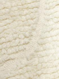 Tapis moelleux à poils longs à franges, tufté main Bayu, 84 % laine, 16 % coton

Les tapis en laine peuvent perdre des fibres lors des premières semaines et des peluches peuvent se former, ce phénomène est naturel et diminue à mesure de votre usage et du temps, Blanc crème, larg. 80 x long. 150 cm (taille XS)