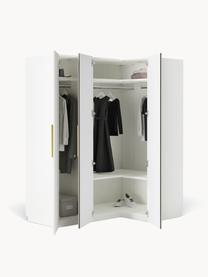 Armoire d'angle modulaire Simone, larg. 165 cm, plusieurs variantes, Bois, beige, Basic Interior : larg. 165 x haut. 200 cm, avec module d'angle