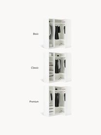 Armoire d'angle modulaire Simone, larg. 165 cm, plusieurs variantes, Bois, beige, Basic Interior : larg. 165 x haut. 200 cm, avec module d'angle