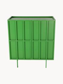 Highboard Kiezel, Frame: MDF, Poten: gecoat metaal, Groen, B 80 x H 89 cm