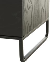 Commode Sally, Bois, noir, larg. 100 x haut. 80 cm